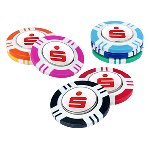 Vegas Poker Chip Dome Markers 